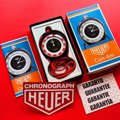 Heuer Can-Am Stopwatch Motorsport 1973 Full Set Timer Stop Watch TAG Cam Am