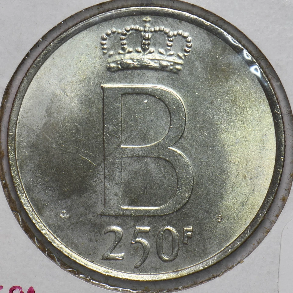 Belgium 1976 Silver 250 Francs 292757 combine shipping - Image 2 of 2