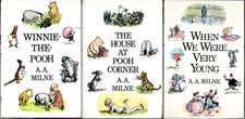 3 Books by AA Milne - Winnie the Pooh, House at Pooh Corner & When We Were Young