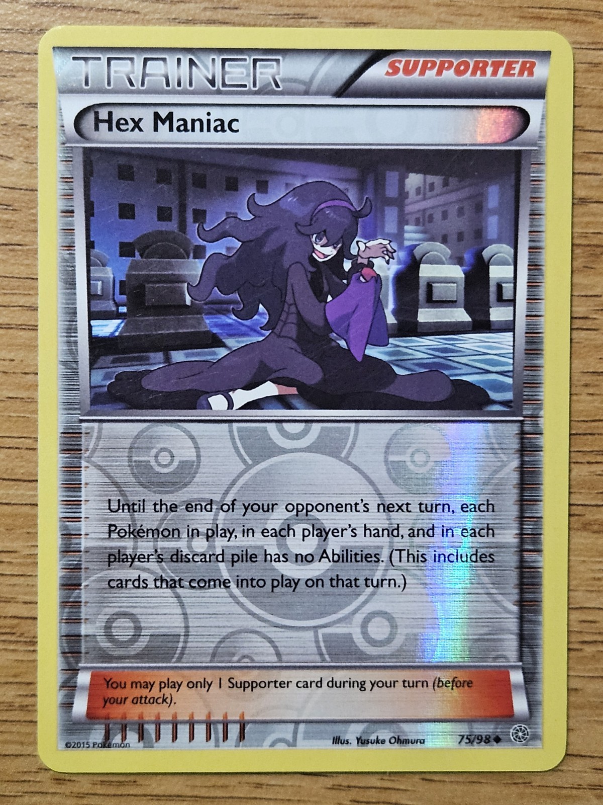 Pokémon Hex Maniac 75/98 Reverse Holo XY Ancient Origins English NM/M