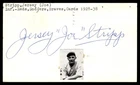 Jersey Joe Stripp Reds Dodgers Baseball Signed Index Card Auto *CA4360