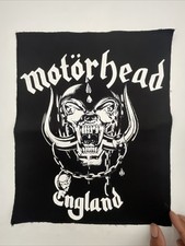 Mot rhead Metal Band Skull Logo Large Back Patch: sew On, Screen Print, 15  X 12