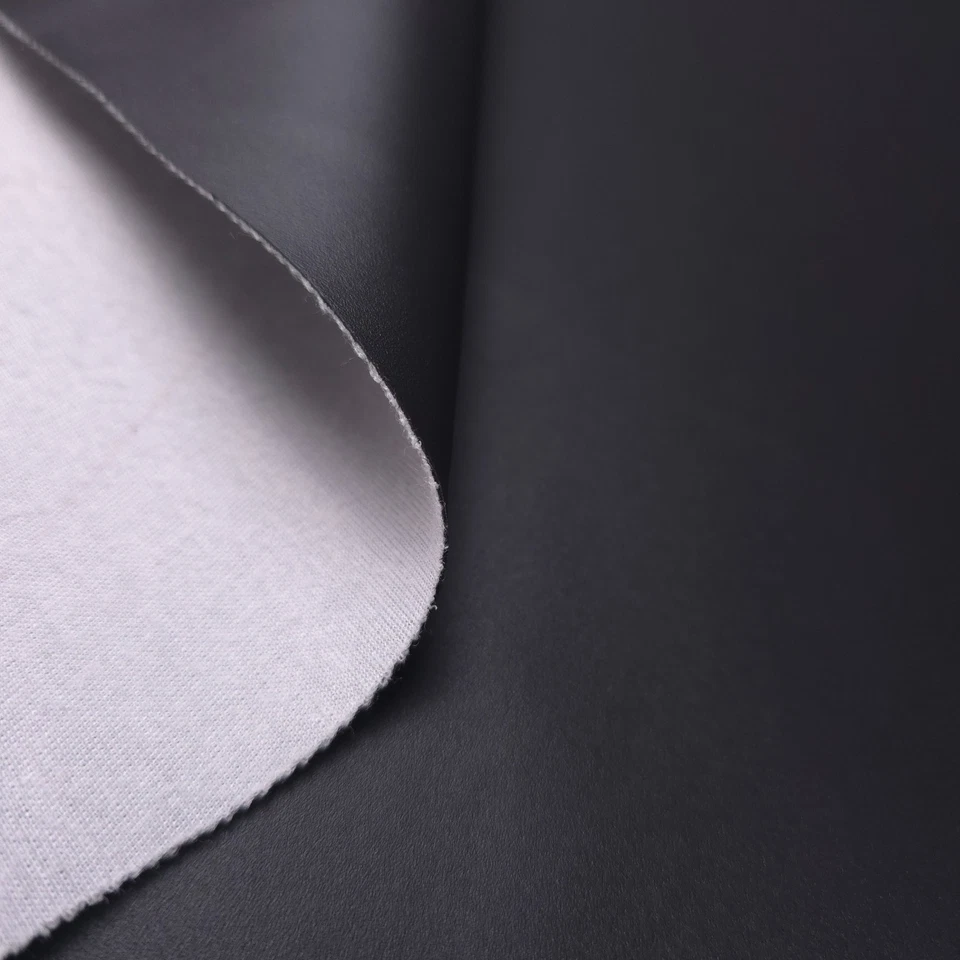 Commercial Grade Black Upholstery Vinyl 54" by the Yard Faux Leather Heavy Duty - Image 3 of 4