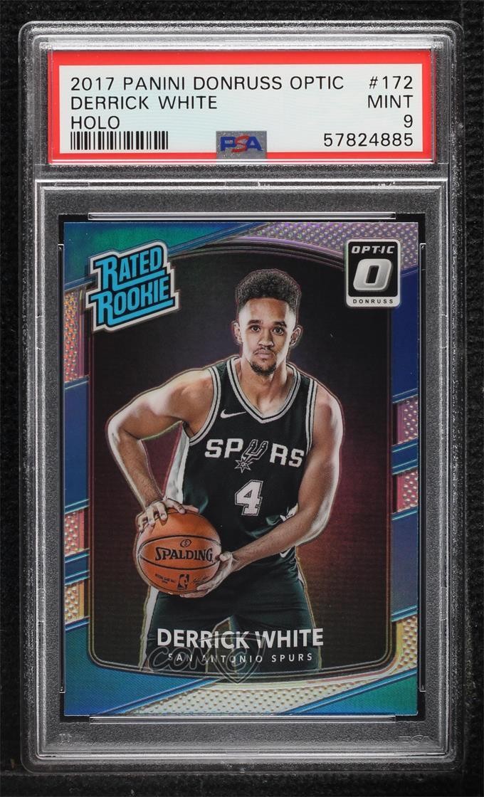 2017 Panini Donruss Optic Rated Rookie Holo Prizm Derrick White PSA 9 MINT 0h28