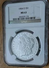 1904 0 morgan silver dollar ms63