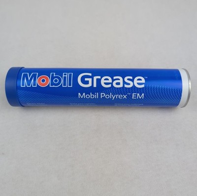 NEW!  Mobil Polyrex EM ELECTRIC MOTOR GREASE Bearing Blue 13.7 OZ