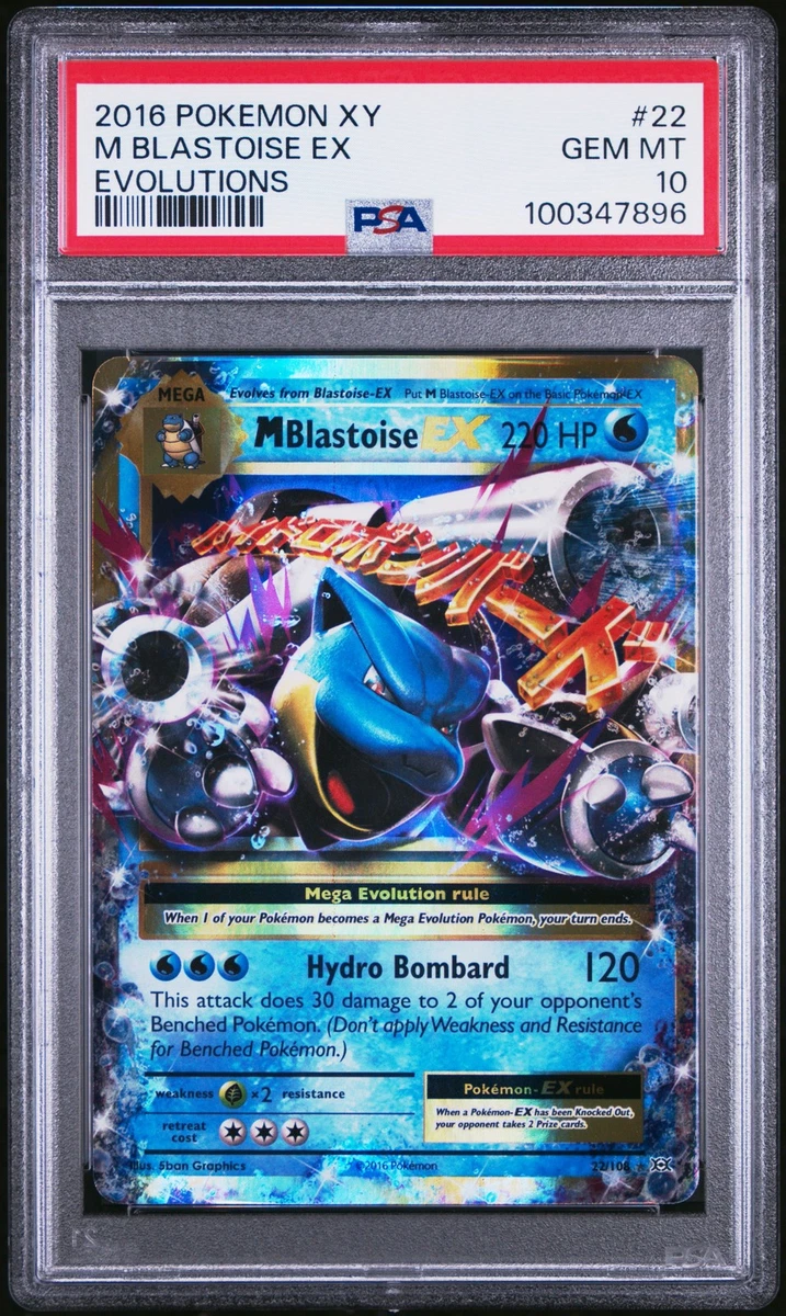 Blastoise Pokémon TCG Grade 10 Evolutions Individual Collectible