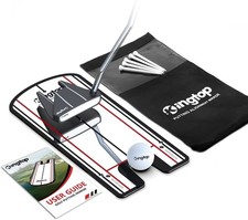 Golf Putting Mirror - 12x6 Portable Alignment Aid for Indoor Outdoor Practice