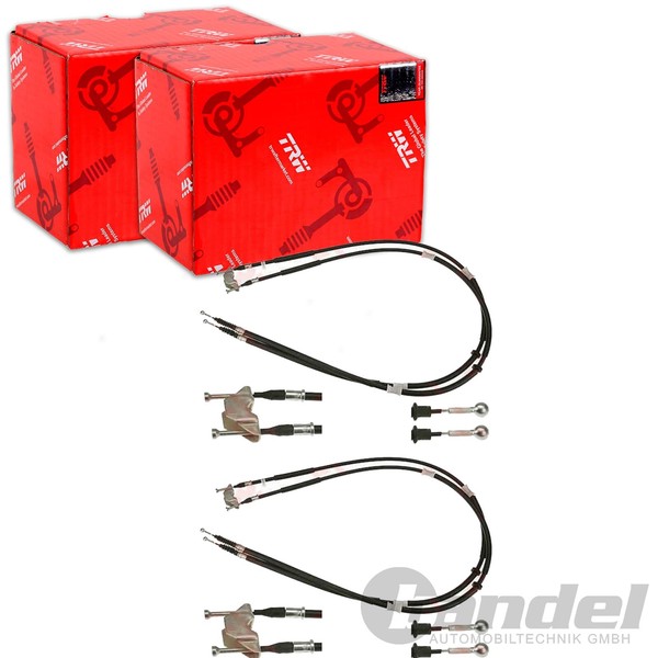 2X TRW Handbremsseile Passend FüR Chevrolet Corsa Opel Astra Links+Rechts-image