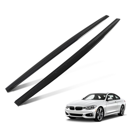 Side Skirt Extension Body Panel Kit for BMW 4 Series F32/F33/F36 14-2020 Black