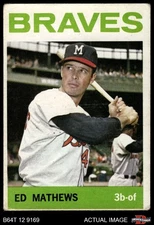 1964 Topps #35 Eddie Mathews Braves HOF 1.5 - FAIR