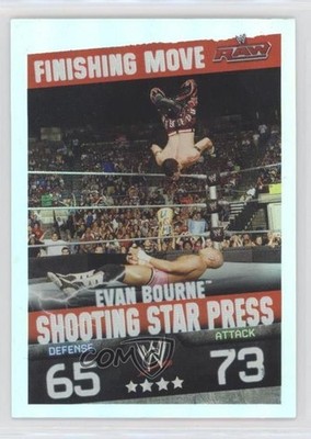 2009 Topps WWE Slam Attax Finishing Moves Evan Bourne Shooting Star Press 0j9e