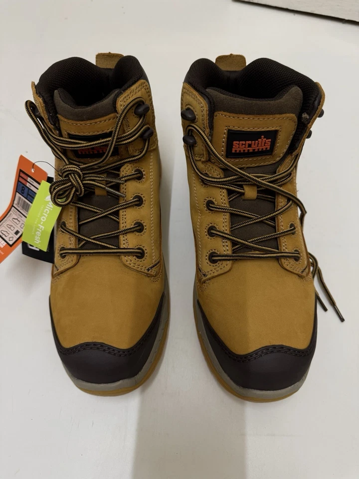 Scruffs Solleret Safety Boots S3 SRC Composite Toe Midsole UK 8 Tan New - Image 2 of 4