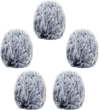 Cubilux, Furry Windscreen for Game Headset, 5 Pack