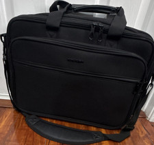 Kroser Black Solid Laptop Shoulder/Messenger Bag Padded w/ Partitions