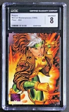 📢 1995 CGC 8.0 Marvel Masterpieces "Rogue" #84, X-Men Base Card ⭐️