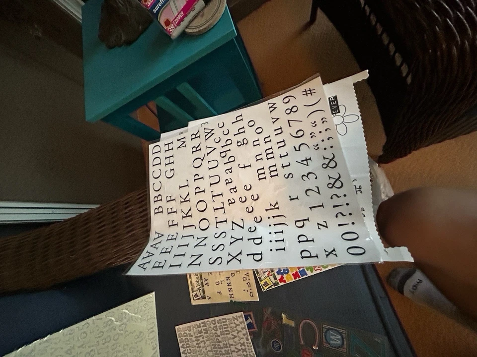 Huge Lot of  Scrapbooking Letter Stickers and fonts see pics (c2) - Image 2 of 4