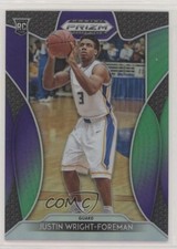 2019 Panini Prizm Draft Picks Purple & Green /199 Justin Wright-Foreman #55 0c2