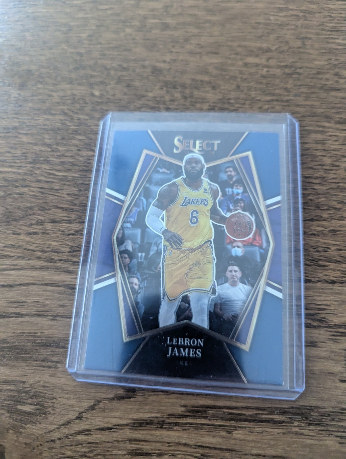 2021-22 Panini Select - Premier Level LeBron James #195 Blue Prizm