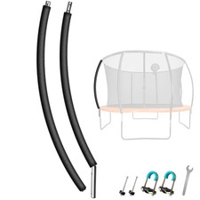 1PCS Trampoline Curved Pole, Universal Trampoline Replacement Enclosure Pole ...