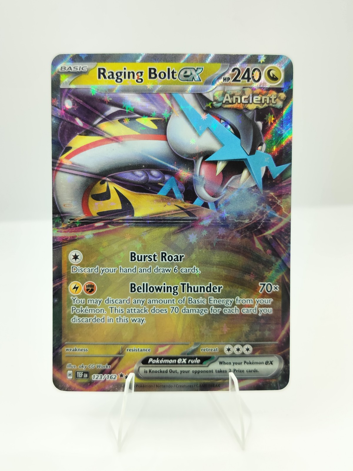Pokemon Raging Bolt ex 123/162 Temporal Forces English NM