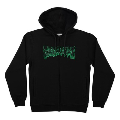Creature Skateboards Hoody Hesher Flame Zip Black