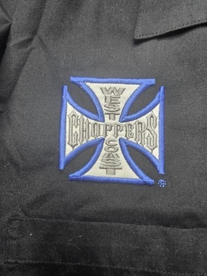 Vintage West Coast Choppers Jesse James M/C Club Work Shirt Size