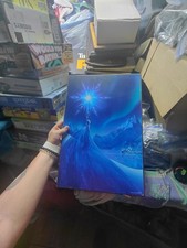 Disney Frozen Elsa pieza de arte de pared de madera impresión detallada de Elsa 19" X 13"