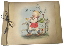 Vtg Stylecraft Baby Photo Book Album Picture Hummel Marion Bradford Burgess 11x8