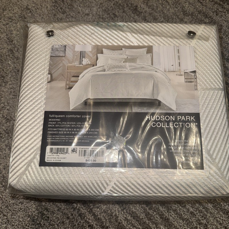Hudson Park Moderno Full/Queen Duvet Cover 