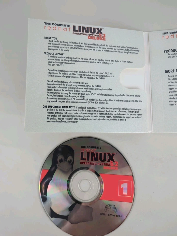 Redhat Linux 5.2 Operating System Deluxe  - Image 4 of 4