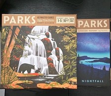 Keymaster Games - Parks Board Game + Nightfall Expansion 1st Edition  - COMPLETE