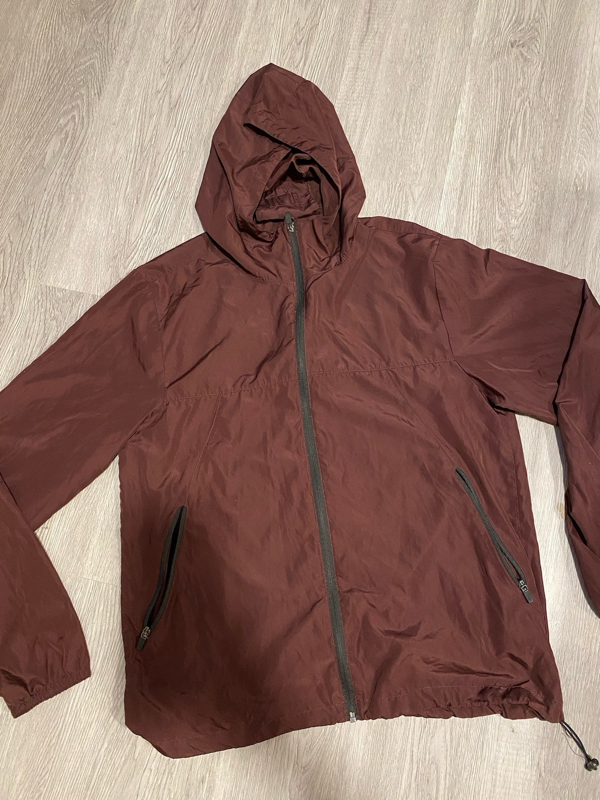 Size Large Resolution Full Zip Maroon Windbreaker - image 1