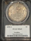 1890-S NGC MS65  S$1 Morgan Silver Dollar Vaultbox Rare Date Mint High Grade WOW