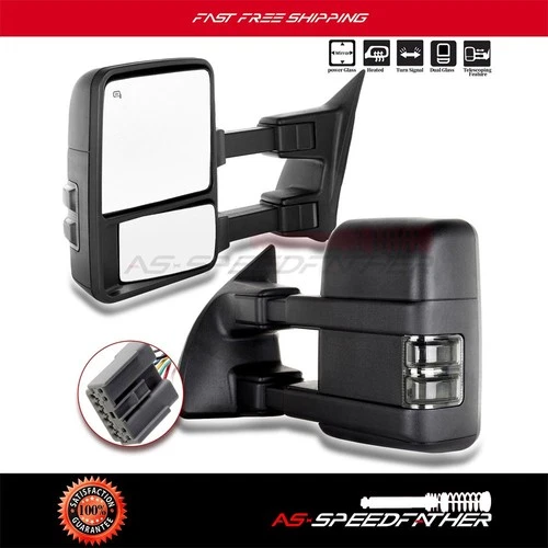 Manual For 03-07 Ford F250 SuperDuty Towing Power Heated LED Signal Side Mirrors