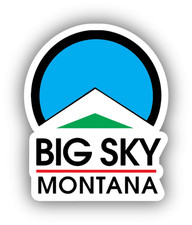 Big Sky Ski Resort Vinyl Printed Sticker