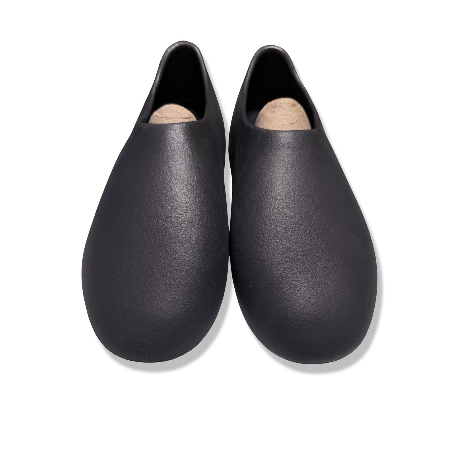 NEW Black Minimalist Foam Slip On Loafers Sz 14 Futuristic Clog Mules Round Toe thumbnail 6