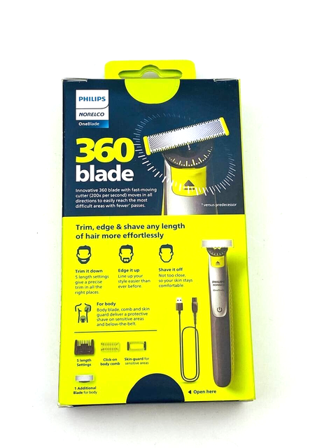 Philips Norelco OneBlade 360 Electric Shaver Kit - Black/Yellow (QP6531 ...
