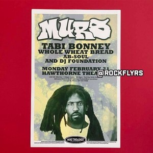 MURS 2011 Concert Promo 11x17 Street Poster. Portland Oregon