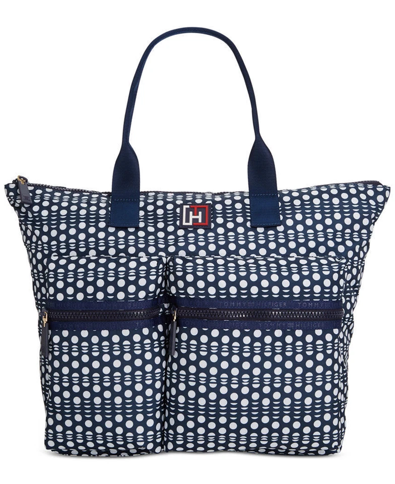 Tommy Hilfiger Tote Bags Polka Dot Nylon Extra Large Tote   - Image 4 of 4
