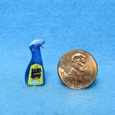 Dollhouse Miniature Replica Disinfectant Cleaner Spray Bottle FA40009