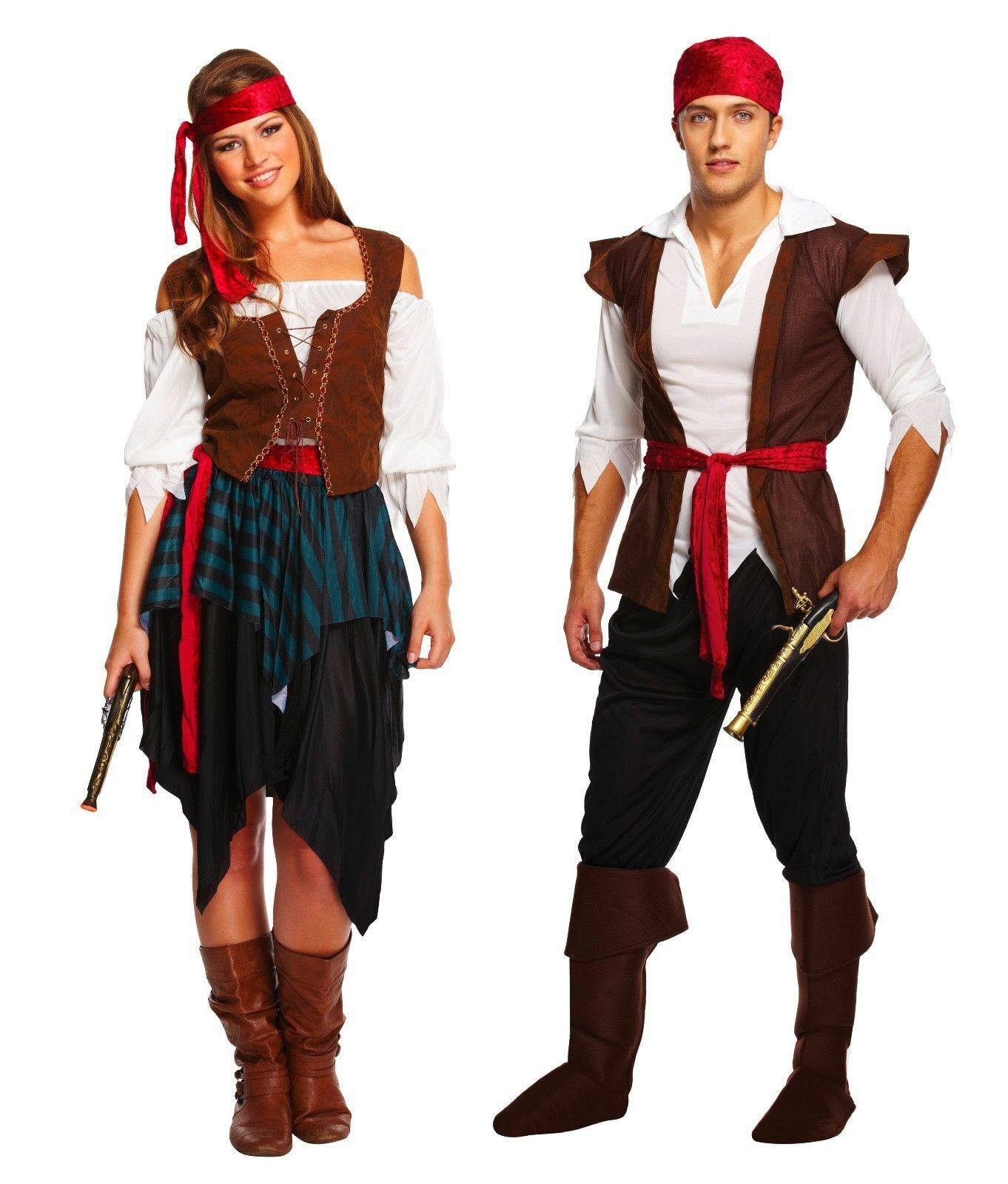 Captain Pirates Caribbean Jack Sparrow Pirate Fantasia Adult Cosplay ...