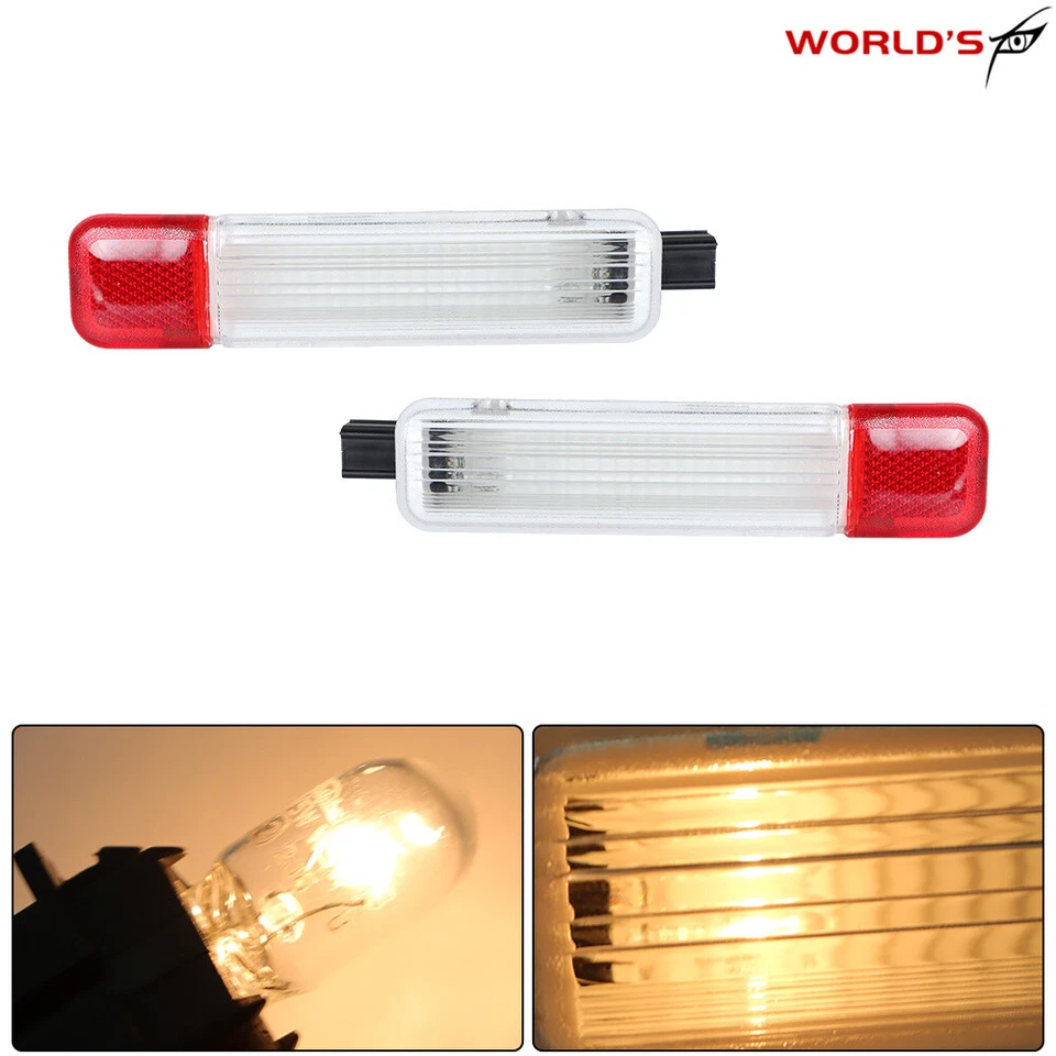 Par de paneles de luz reflectores de puerta de plástico L+R para Chevy Silverado GMC Sierra 01-06 Foto 2 de 4