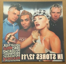 Gwen Stefani NO DOUBT Rare 2001 PROMO WINDOW CLING POSTER FLAT 4 Steady CD 12x12