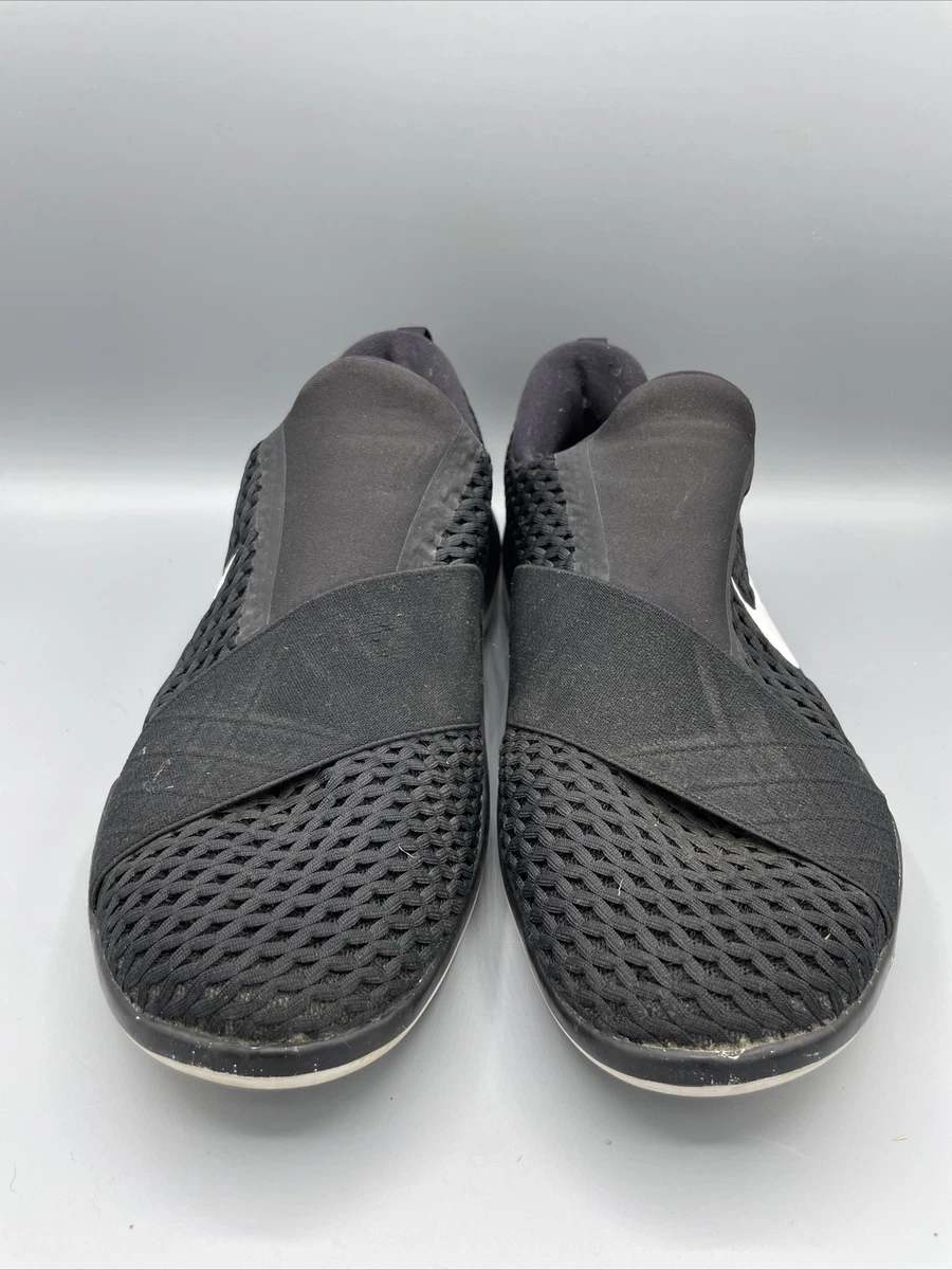 Nike Womens Slip On Sneakers Black Laceless Free Connect Size 10