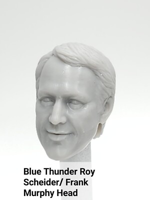 3d Printed BLUE THUNDER ROY SCHEIDER  FRANK HEAD 1:10 7'' MCFARLANE DC MULTIVERSE
