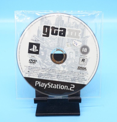 GTA Grand Theft Auto III / 3 · UK PAL · PS2 PlayStation 2 · tested · nur CD