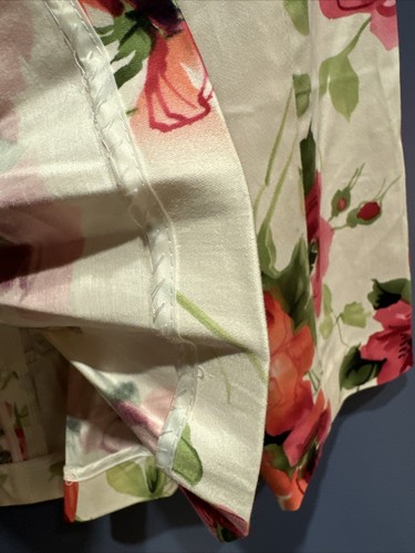 Large Dress Jacket, Blazer, Button, 3/4 Sleeve, White Floral, NWT Allison Taylor - Picture 5 of 6