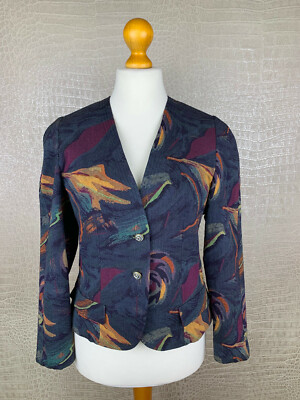 neuw. SANDY Design Damen Gr. 40 Jacke Blazer Vintage Janker Trachten bunt 0B2