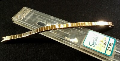 Vintage Speidel Watchband Gold Tone NOS Unused in Case 6MM Twist-O-Flex 